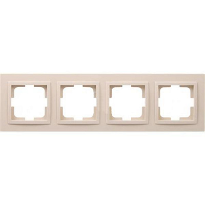 Рамка четырехместная Mono Despina универсальная кремовый 102-170000-163