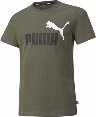 Футболка Puma ESS+ 2 Col Logo Tee 58698544 р.152 хаки