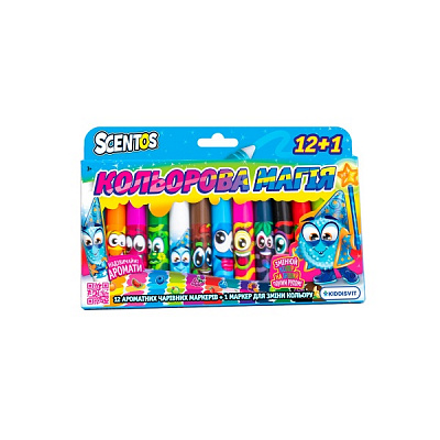 Набор ароматизированных маркеров Scentos Цветная магия 25016