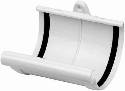 Муфта желоба RoofOK 120 мм белый 