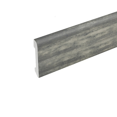 Плінтус Cezar Elegance LPС-11 сіре рустикальне дерево 78x13x2440 мм