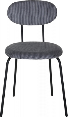 Стул Smile velvet серый / черный
