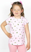 Джемпер для дівчинки Roksana CACTI р.128–134 рожевий із малюнком №0021/16086 