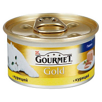 Корм Gourmet Gold паштет с курицей 85 г