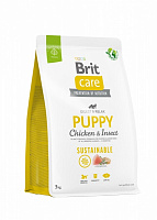 Корм сухий для усіх порід Brit Care Sustainable Puppy з куркою 3 кг