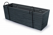 Ящик балконный Prosperplast FURU Case W навесной 600 мм антрацит прямоугольный (58083-433) 