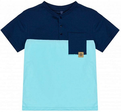 Футболка для хлопчика Smil 110552 р.140 сіро-синій