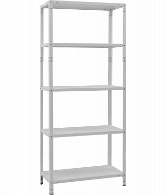 Стеллаж металлический УХЛ-Маш white 1715x750x300 мм металл полка 5 шт. краска 