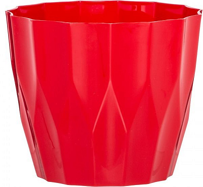 Горшок пластиковый Elsa Карат 160 круглый 1,8л красный 