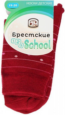 Шкарпетки Брестские дитячі 381 37 р.17-18 темно-бордовий