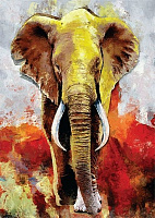 Декор настінний Слон акварель 594x42 см різнокольоровий 