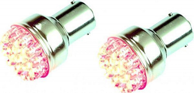 Лампа светодиодная RinG (LED3829R) P21W BA15S 12 В 0,05 Вт 2 шт 4000