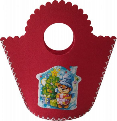 Набір для творчості Зроби сам Сумочка з малюнком червона 19 см 120668 Діамантові ручки