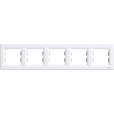 Рамка пятиместная Schneider Electric ASFORA горизонтальная белый EPH5800521