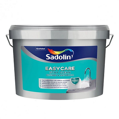 Краска акриловая Sadolin EasyCare Kitchen & Bathroom BW мат белый 2,5л 