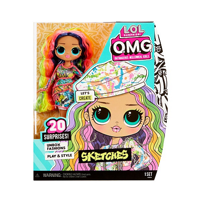 Кукольный набор L.O.L. SURPRISE! серии O.M.G. Core S6_Леди Скетч (581857)