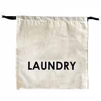 Органайзер текстильный Organize M-laundry Laundry хлопковый для грязных вещей светлый 380x380 мм