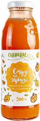 Сік Спориш Гарбузово-апельсиновий з м'якоттю та цукром 0,3л