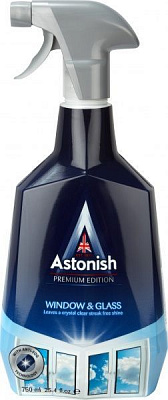 Средство моющее для стекла и зеркал Astonish Window & glass с эффектом анти-запотевания 0,75л