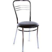 Стул обеденный Nowy Styl ARGENTO CHROME BOX-2 V-4 хром/черный