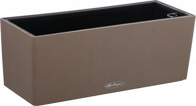 Вазон пластиковый Lechuza Balconera Color прямоугольный 18,1л серо-коричневый 
