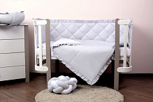 Комплект для детской кроватки Baby Veres (6 единиц) серый