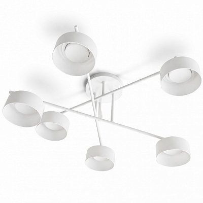Люстра стельова LIGHT SET DOVIRA 6x12 Вт GX53 білий/димчатий