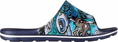 Шлепанцы Coqui Long Printed 6375 102417 р. 28/29 синий с рисунком