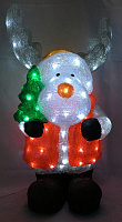 Декоративна фігура Euro Lucky Trading лось з ялинкою світлодіодна (LED) 72 см 