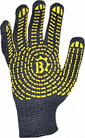 Перчатки MASTER BOB черные с покрытием ПВХ XL (10) 562BK-YW