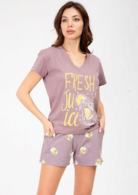 Піжама жіноча Roksana Lemonade №1151/16125 р. 3XL фіолетовий