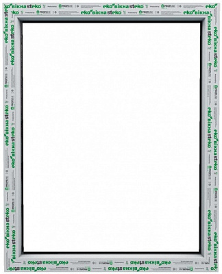 Вікно глухе Steko S400 58 1400x1410 мм без відкривання