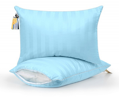 Подушка бавовняна 1292 Valentino Hand Made м’яка 50х70 см (2200001538078) MirSon 50x70 блакитний