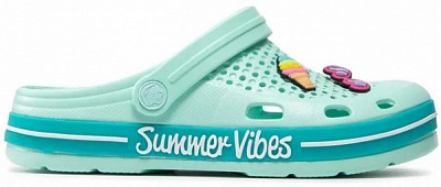 Сабо Coqui Lt. Mint/Turquoise Summer + Amulet 6413-409-4419 р.EUR 38 бирюзовый