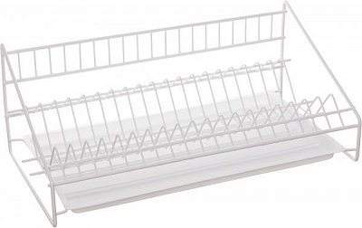 Сушилка для посуды 500x240x180 мм белая с бортом DC