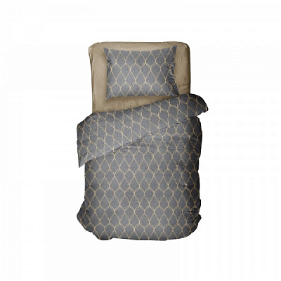 Комплект постельного белья 1,5 Cross серый UP! (Underprice) 