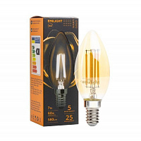 Лампа світлодіодна Emilight FIL Gold C35 7 Вт E14 3000 К 220 В прозора 