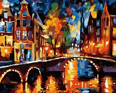 Картина по номерам Огни ночного города bk_1326 40x50 см BookOpt 