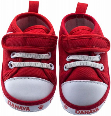 Пинетки детские Danaya K09-B0004 р.18 красный с белым 