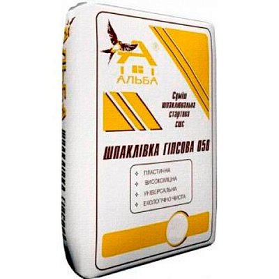 Шпаклiвка Альба 050 стартова 30 кг