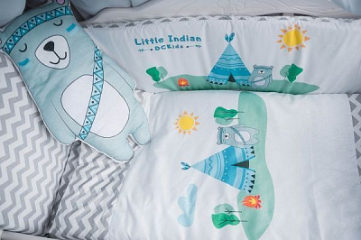 Комплект постельного белья ДС Україна от 0-3 лет БК-040 синий 