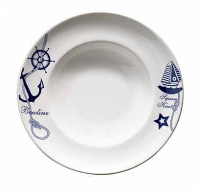 Тарелка для пасты 27 см T690 GRM 27 CK Navy Bonna