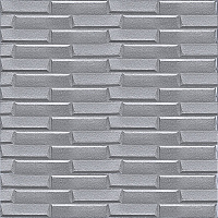 3D-панель из ПП самоклеющаяся Sticker Wall серая 700x770x5 мм SW-00000217
