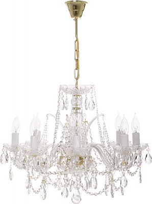 Люстра подвесная Crystal Life 6x40 Вт E14 золото A1019LM-6GO