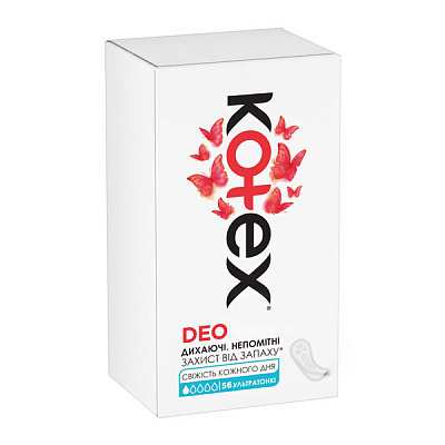 Прокладки ежедневные Kotex Deo ultra slim 56 шт.
