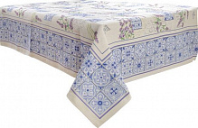 Скатертина Lefard 716-046 гобелен Levit 140x180 см біло-блакитний Home Textile 