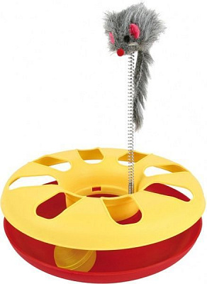 Игрушка для котов Trixie Шальной круг с мышкой 24х29 см