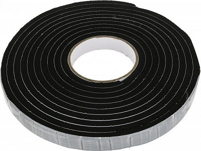 Уплотнитель самоклеящийся прямоугольный Normaizol 8x20 мм 5 м черный 