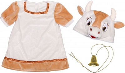 Костюм карнавальний КАРНАВАЛІЯ Корівка р.122 коричневий