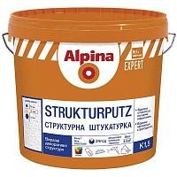 Декоративна штукатурка баранець Alpina Expert Strukturputz K1,5 25 кг білий